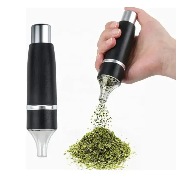 New Manual Hand Press Pen Aluminum Herb Grinder Multifunction Funnel Tobacco Spice Crusher Hand Cracker Muller With Cone Roller